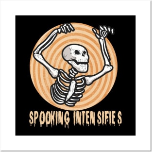 Spooky Meme Spooking Intensifies Skeleton Posters and Art